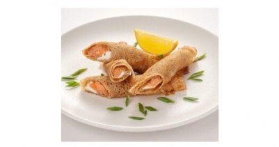 Блины с семгой