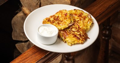 Драники с беконом