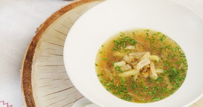 Суп с белыми грибами и перловкой